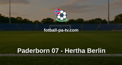 Bundesliga 2: Paderborn 07 - Hertha Berlin