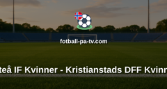 Damallsvenskan: Piteå IF Kvinner - Kristianstads DFF Kvinner