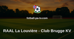 Belgian Pro League: RAAL La Louvière - Club Brugge KV