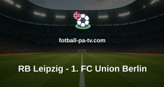 Bundesliga: RB Leipzig - 1. FC Union Berlin