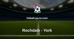 National League: Rochdale - York