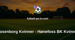 Toppserien: Rosenborg Kvinner - Hønefoss BK Kvinner