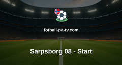 Eliteserien: Sarpsborg 08 - Start
