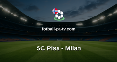 Serie A: SC Pisa - Milan