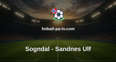 OBOS-ligaen: Sogndal - Sandnes Ulf