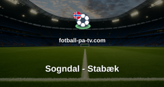OBOS-ligaen: Sogndal - Stabæk