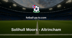National League: Solihull Moors - Altrincham