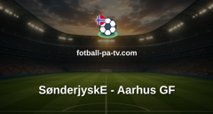 Superligaen: SønderjyskE - Aarhus GF