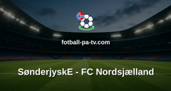 Superligaen: SønderjyskE - FC Nordsjælland