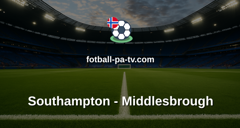 Championship: Southampton - Middlesbrough