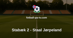 Norsk Tipping-ligaen: Stabæk 2 - Staal Jørpeland