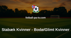 Toppserien: Stabæk Kvinner - Bodø/Glimt Kvinner