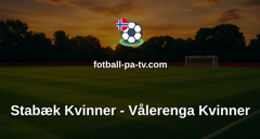 Toppserien: Stabæk Kvinner - Vålerenga Kvinner