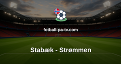 OBOS-ligaen: Stabæk - Strømmen