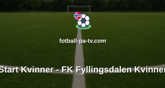 1. divisjon kvinner: Start Kvinner - FK Fyllingsdalen Kvinner