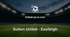 National League: Sutton United - Eastleigh