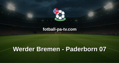 Bundesliga: Werder Bremen - Paderborn 07