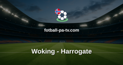 National League: Woking - Harrogate