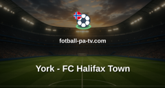 National League: York - FC Halifax Town