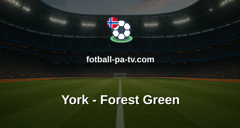 National League: York - Forest Green