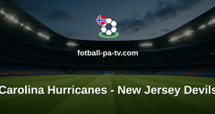 NHL: Carolina Hurricanes - New Jersey Devils