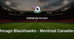 NHL: Chicago Blackhawks - Montreal Canadiens