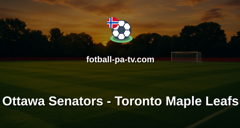 NHL: Ottawa Senators - Toronto Maple Leafs